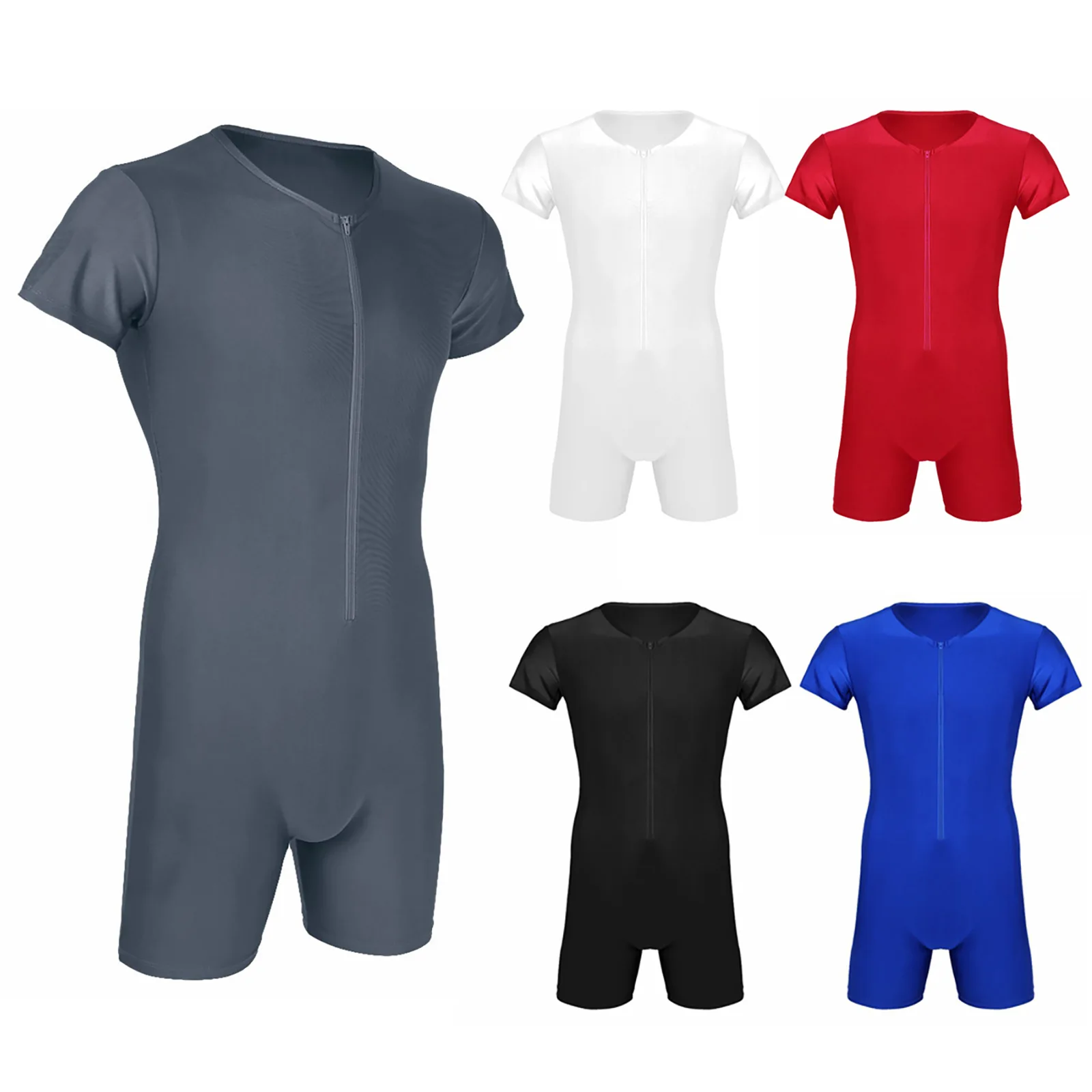 Men's Pajamas Undershirts One-piece Leotard Jumpsuit