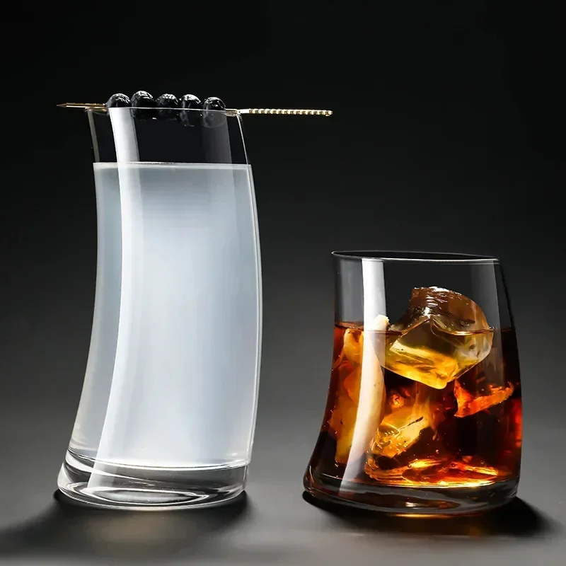 Household Shaped Glass Nordic Cup Creative Sailing Crescent Cup Juice Cocktail Mojito Glass