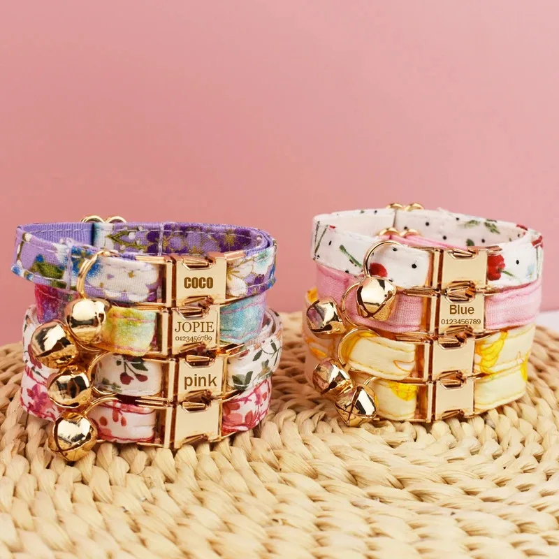 1 قطعة طوق القط المنحوت قابل للتعديل ، آمنة ، شخصية طوق الحيوانات الأليفة اسم مخصص ، لينة ومكافحة فقدان ، مناسبة للكلاب الصغيرة