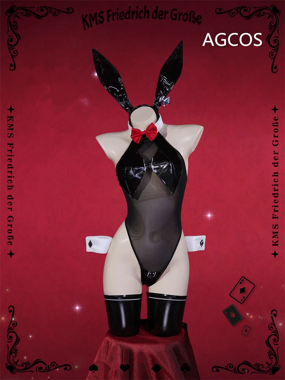 

AGCOS Azur Lane KMS Friedrich der Große Bunny Girl Cosplay Costume Woman Jumpsuits Lingeries Sexy Cosplay