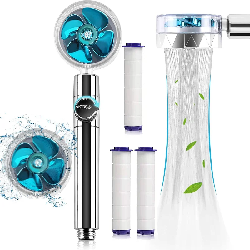 Turbo Hydro Jet Douchekop 360 Turbo Propeller Hoofd Hydro Hoge Jet Druk