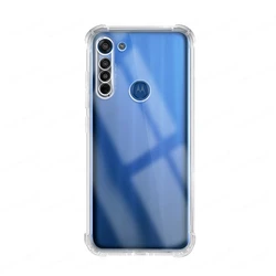 Airbags Buffer Full Protection Clear Soft TPU Shockproof Back Case Cover for Moto G6 Play (Transparent)