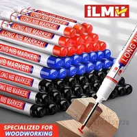 iLMH 1-40PCS Marqueurs à pointe longue pour trous profonds, pour perforer le métal, stylo imperméable, pour salle de bain, travail du bois, décoration, multi-usages 1