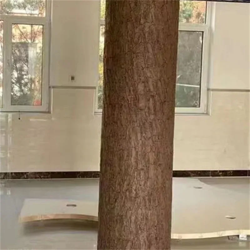 Fake Cement Making Garden Simulation Bark Imitation Tree Pressing Mold for Decoration Stake Stump Bark Home Decor