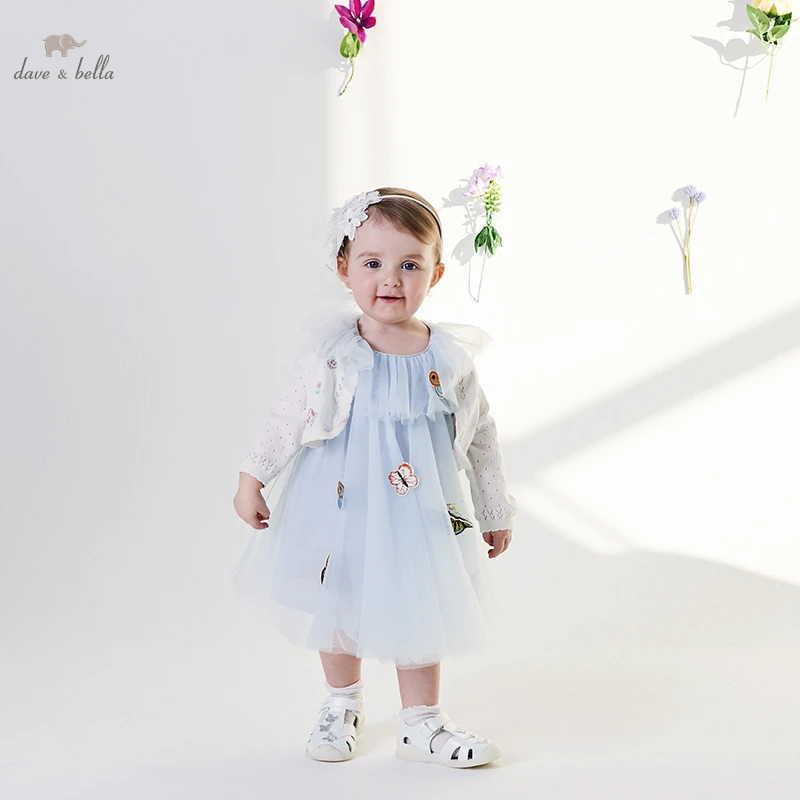 

DB2220345 dave bella summer baby girls cute print dress boutique fashion gilrs party dress girl infant lolita clothes