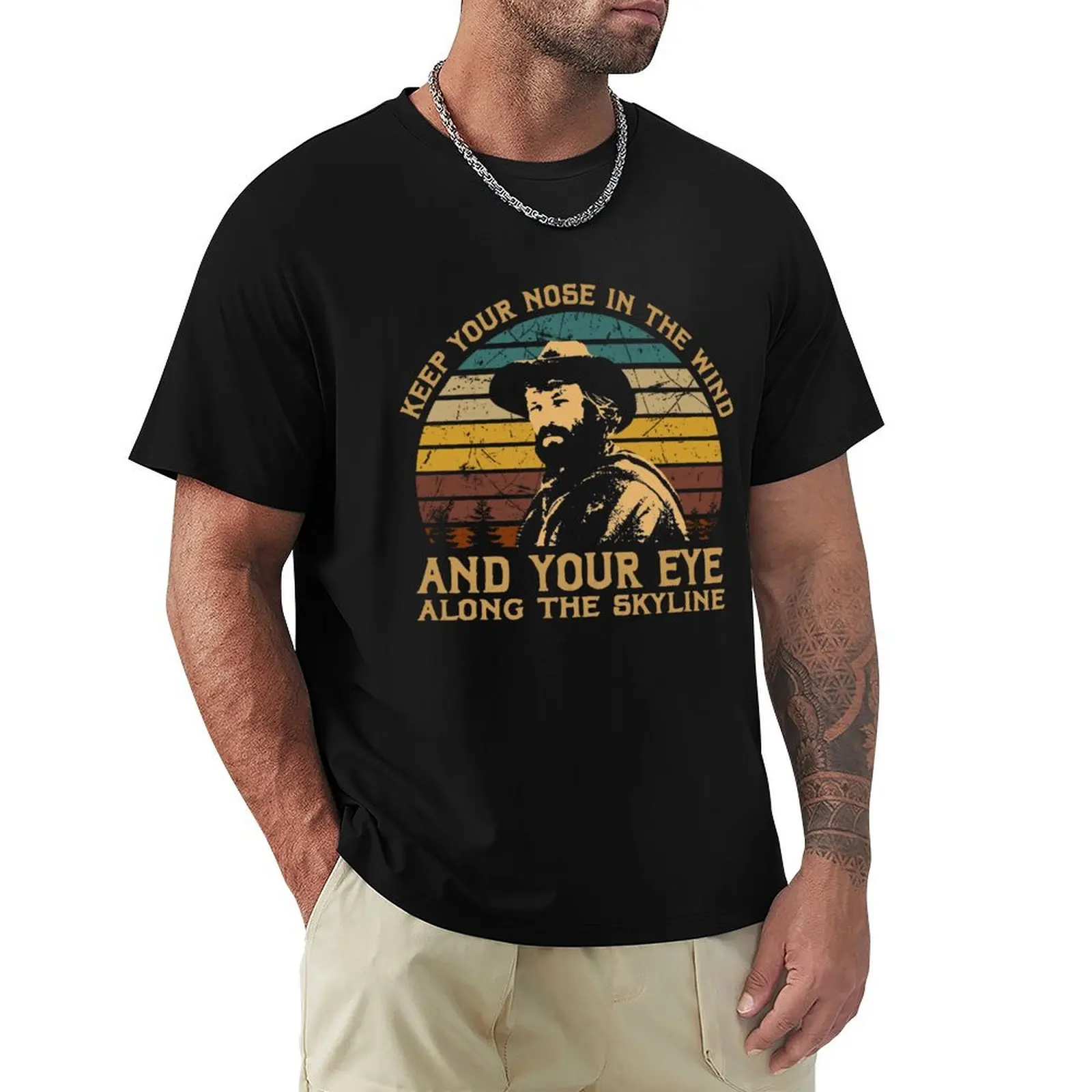 

Vintage Jeremiah Arts Johnson Film - Keep Your Nose In The Wind T-Shirt summer top customs design your own plain t shirts men