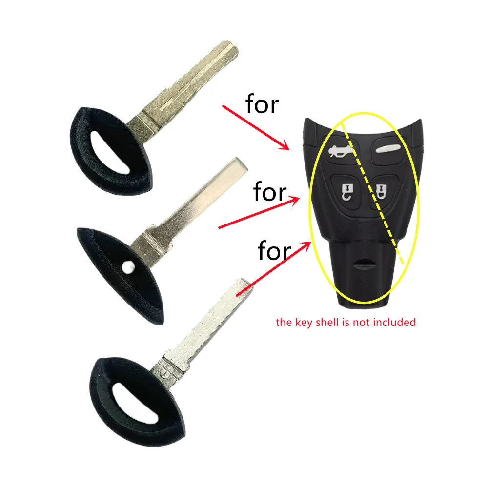 

1PCS Smart Emergency Insert Key Blade Blank for SAAB Car Remote Key 9-3 93 9.3 9-5 95 9.5 2003-2011 Uncut