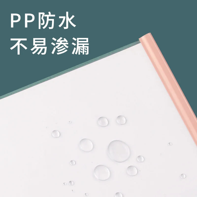 Thickened Folder Test Paper File Storage Bag Rod Folder Mixed Color Rod Clip A4 Pull Clip Large Capacity Cute