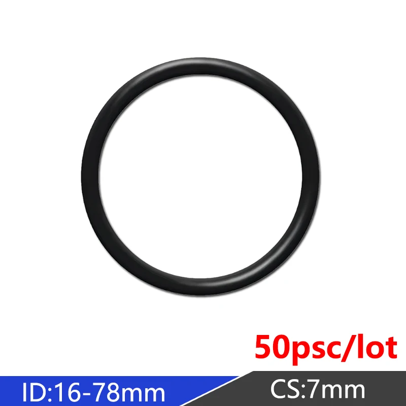 

O-Ring Kit CS 7mm NBR Rubber Seal ID 16-78mm Hydromechanical Universal Washer High Temperature Resistance