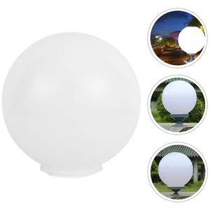 Lamp Shade Light Globe Lampshade Acrylic Outdoor Waterproof Lampshade Replacement Round Ball Shape Lamp Cover White