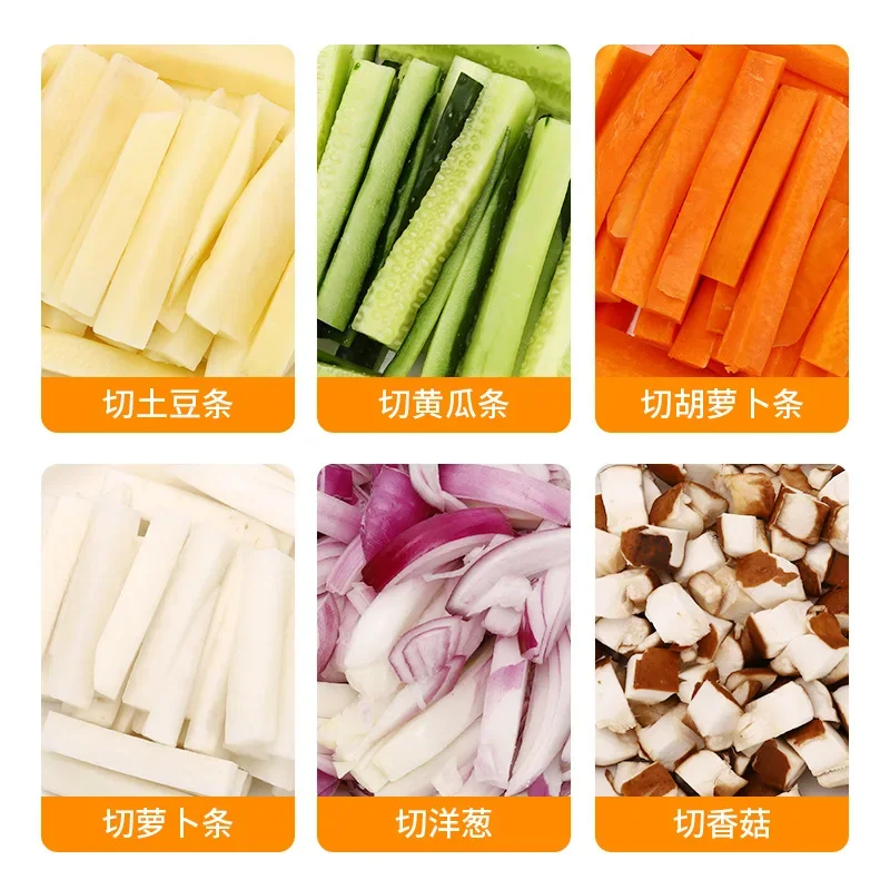 Cucumber cutting machine Potato hand press cutting machine French fries Potato Mushroom Onion dicer Kitchen machine Household 5