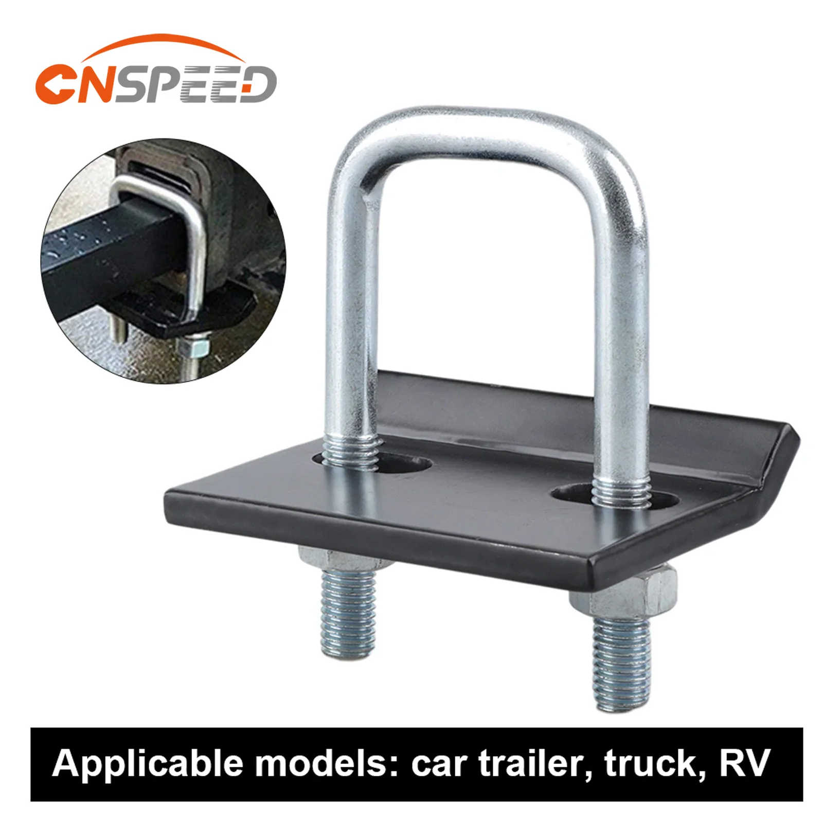 Anti-Rattle Stabilizer Hitch Tightener Lock Down Tow Clamp Trailer Couplings Accessorie Trailer Damper U-Bolt Heavy-Duty General