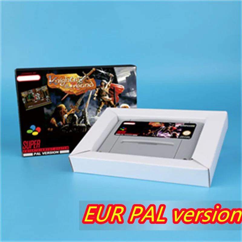 Game Card for Knights of the Round 16bit EUR PAL Version SNES Video Game Console