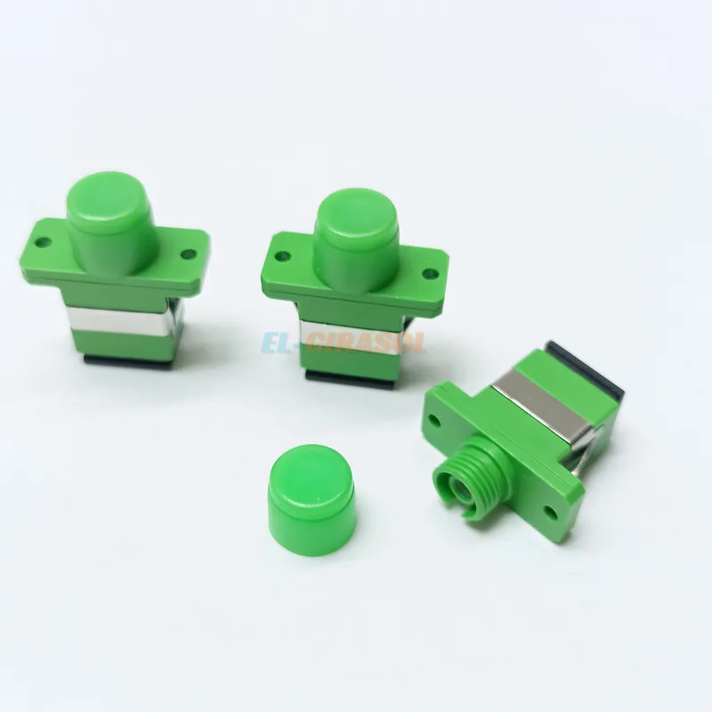 Fiber Optical Adapter Coupler 10pcs FC-SC UPC/APC Simplex Flange Connector FC to Sc Port All-plastic Adapter Electrical Grade