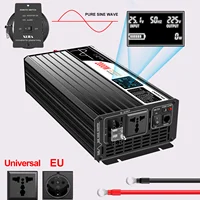 Swipower 1500W 2000W 2500W 3000W onduleur solaire à onde sinusoïdale pure 12V/24V/48V DC à 110V 220V AC écran LCD 3