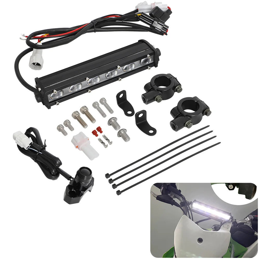 

Motorcycle Headlight LED Light Kit 60W Off Road for KLX110 CRF110 TTR110 YZ250F Wiring Harness Plug-Play Headlight Assembly
