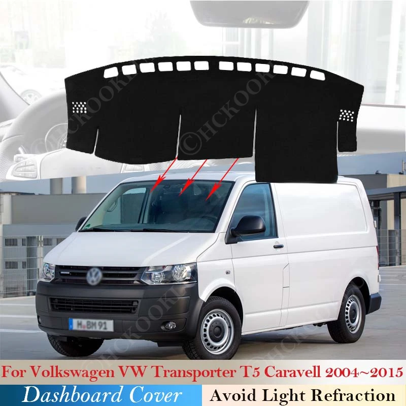 Dashboard Cover Dash Board Mat Carpet Pad For Volkswagen VW Transporter