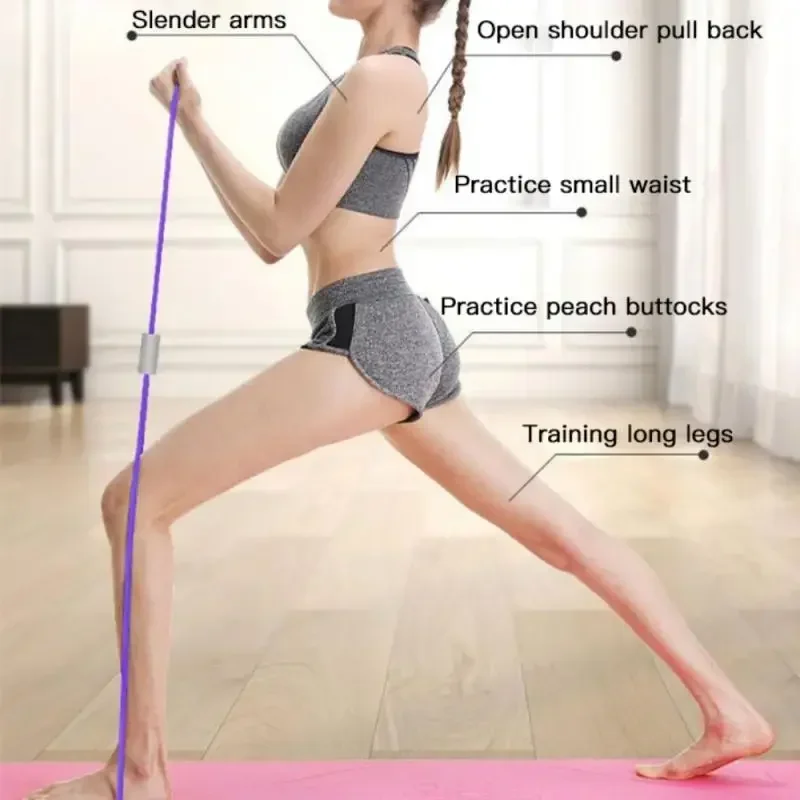 Chest Expander 8 Word Rope Resistance Bands Yoga Fitness Muscle Exercise Rubber Elastic Bands
