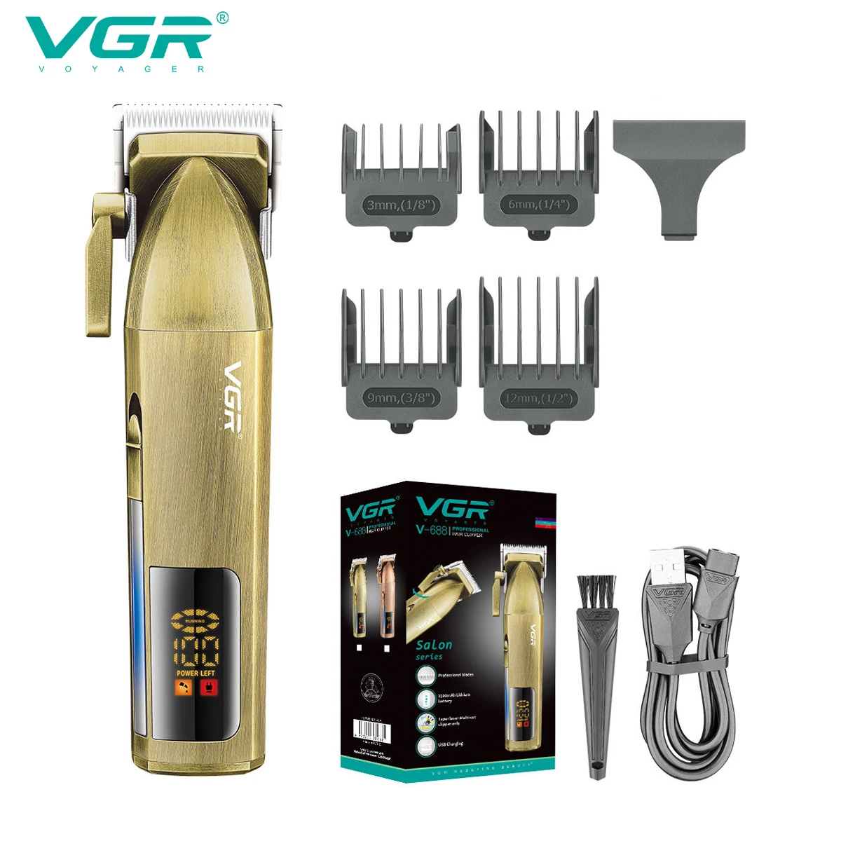 VGR V-688 آلة قص الشعر القوية الجديدة المهنية القا...