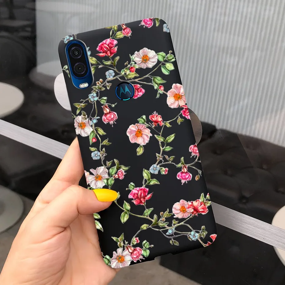Stylish Black Soft TPU Silicone Phone Case - Cute Design