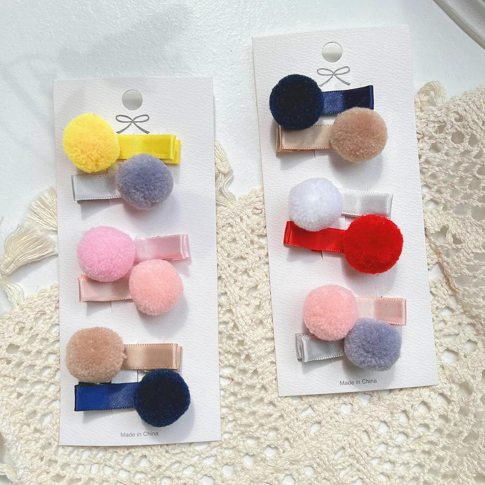 Ball Kids Hairpin Hair Clip Kids Accessories Hair Clip 12pcs Ball
