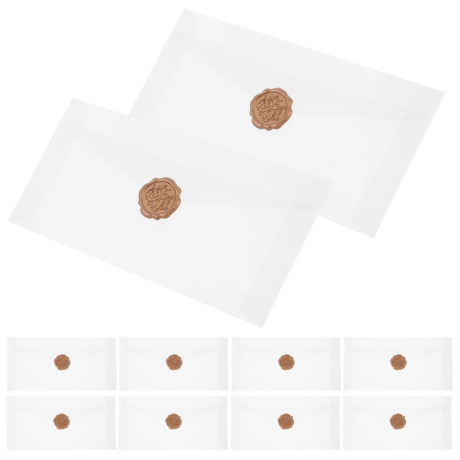 10 Sets Cards Wrapping Envelopes Party Cards Storage Envelopes Multi-function Envelopes