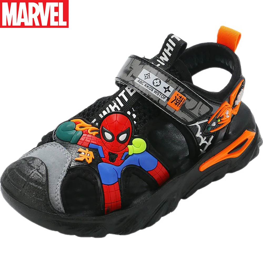 Sandal for girl Marvel Children's Fashion Cartoon Sandals For Summer Boys Cute Spider-man Print Casual Beach Shoes Kids Soft Bottom Sport Sandal children's shoes for sale