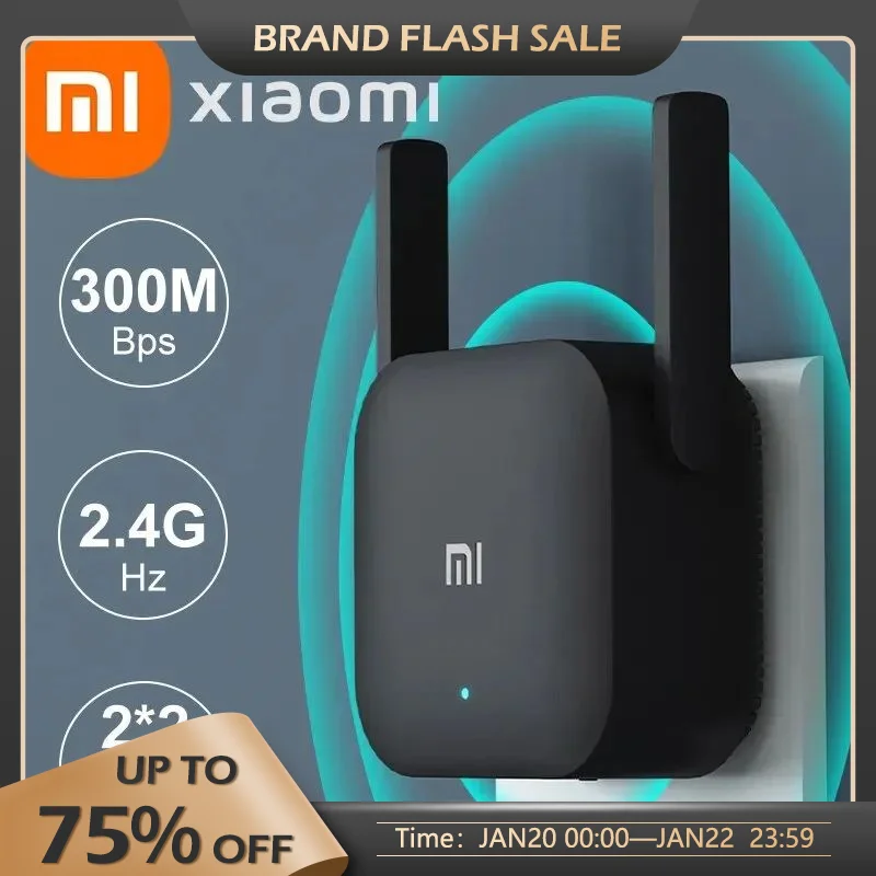 ¡Nuevo! Amplificador Xiaomi Wifi original Pro 300M 2,4G repetidor extensor de rango extensor de red inalámbrico para mi