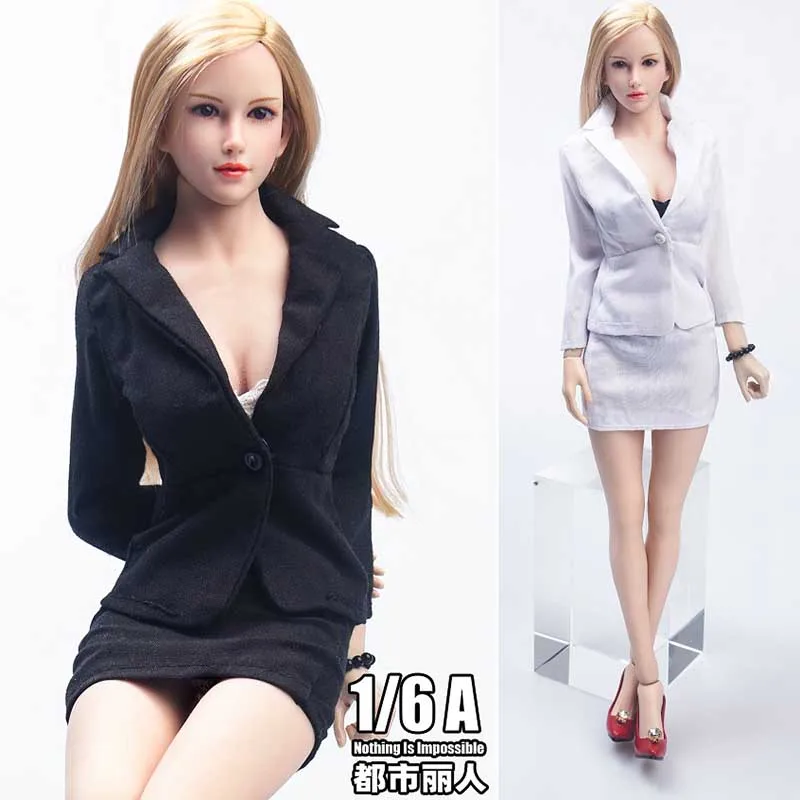 

TYM129 1/6 OL Suit Jacket Skirt Underwear Clothes Set Models for 12'' Female Soldier Action Figure In Stock