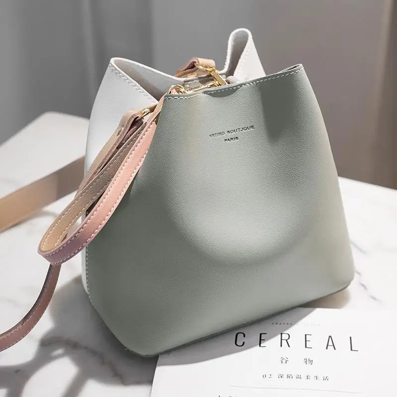 

2021 Women Handbags Popular Bucket Bag Simple Lady's Shoulder Bags Messenger Bag Classic Leisure Cross Body Purses