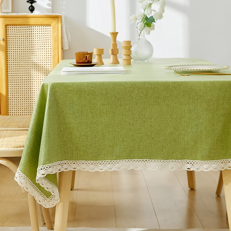 

Ins cotton linen tablecloth, washable, oil resistant, waterproof, and scald resistant rectangular tablecloth