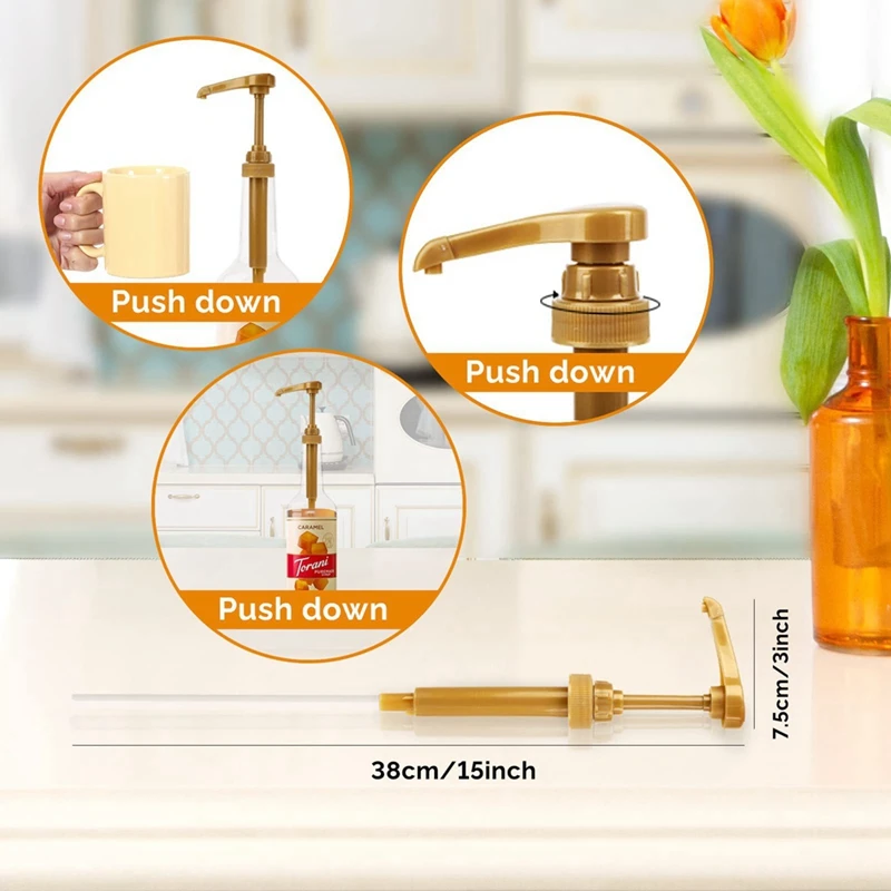 A21R-10PCS Coffee Syrup Pump Dispenser Syrup Pump For Coffee Bottle Dispenser