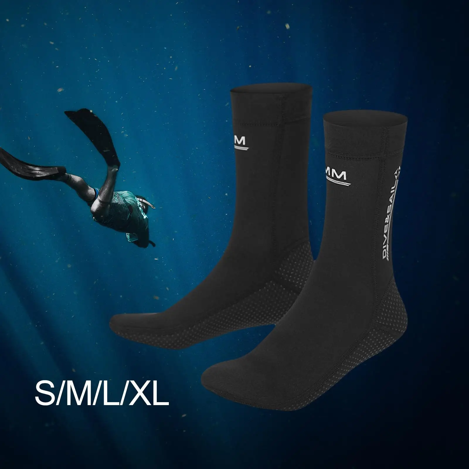 Diving Socks 3mm Neoprene Scuba Diving Thermal Flexible Beach Boots Non Slip