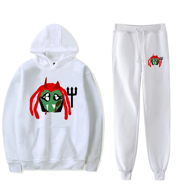 Playboi carti cpfm 4 wlr king vamp logo Rapper PULLOVER HOODIE Merch Hoodies  Set Men Women Hoodies Pants Two-Piece Sweatshirt - AliExpress