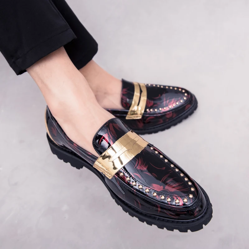 2024 Fashion Outdoor Leather Casual Fashion Le Fu Shoes Men's Comfortable Men's Work Business Casual Shoes Formal Shoes 3