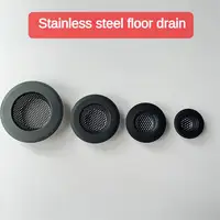 Kitchen Sink Filter Stainless Steel Mesh Sink Strainer Filter Bathroom Sink Strainer Drain Hole Filter Trap Waste Screen Black 2
