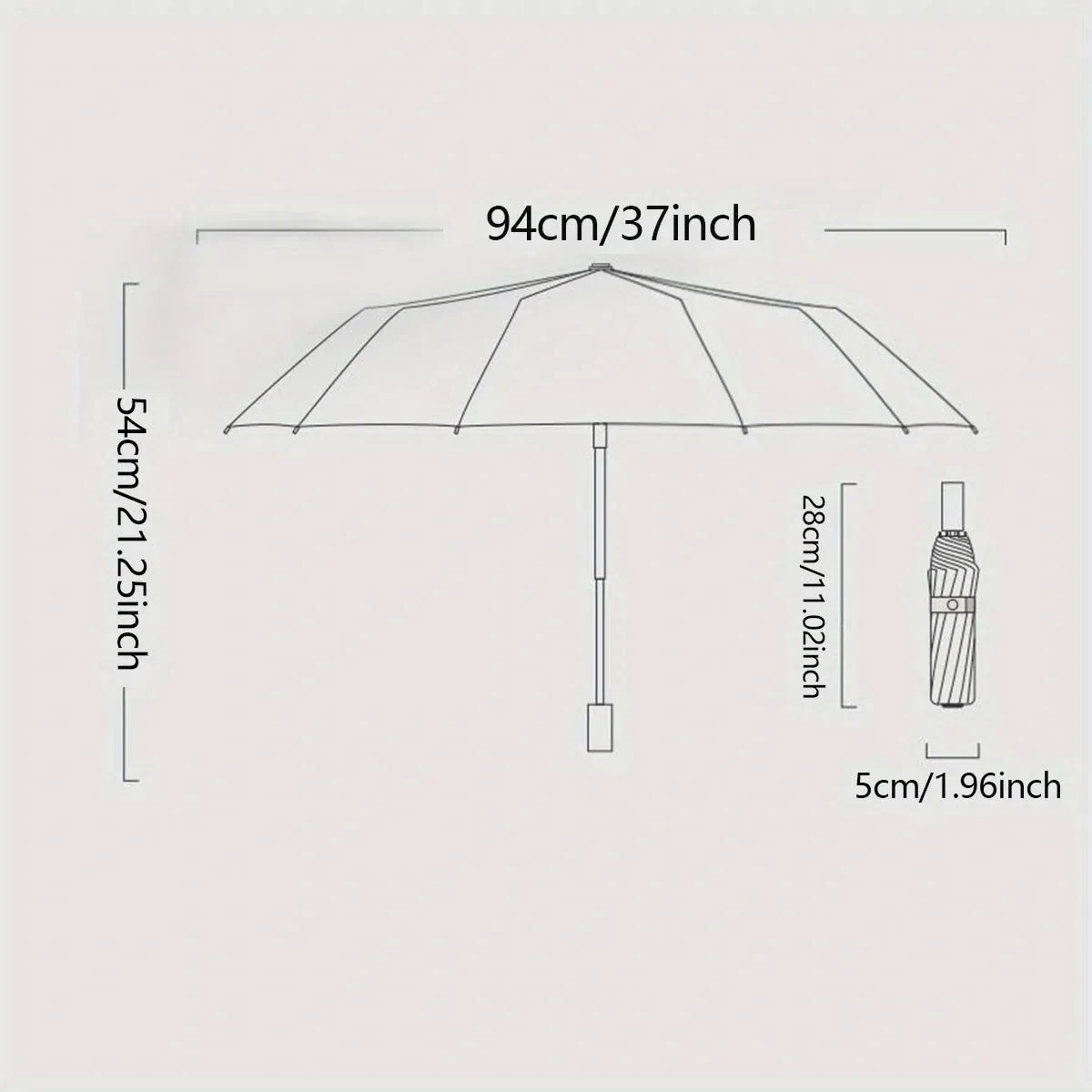 1pc-Fashionable Portable Umbrella Folding Anti UV Rain Sun Protection Light Weight Windproof for Women and Men Parasol Umbrella
