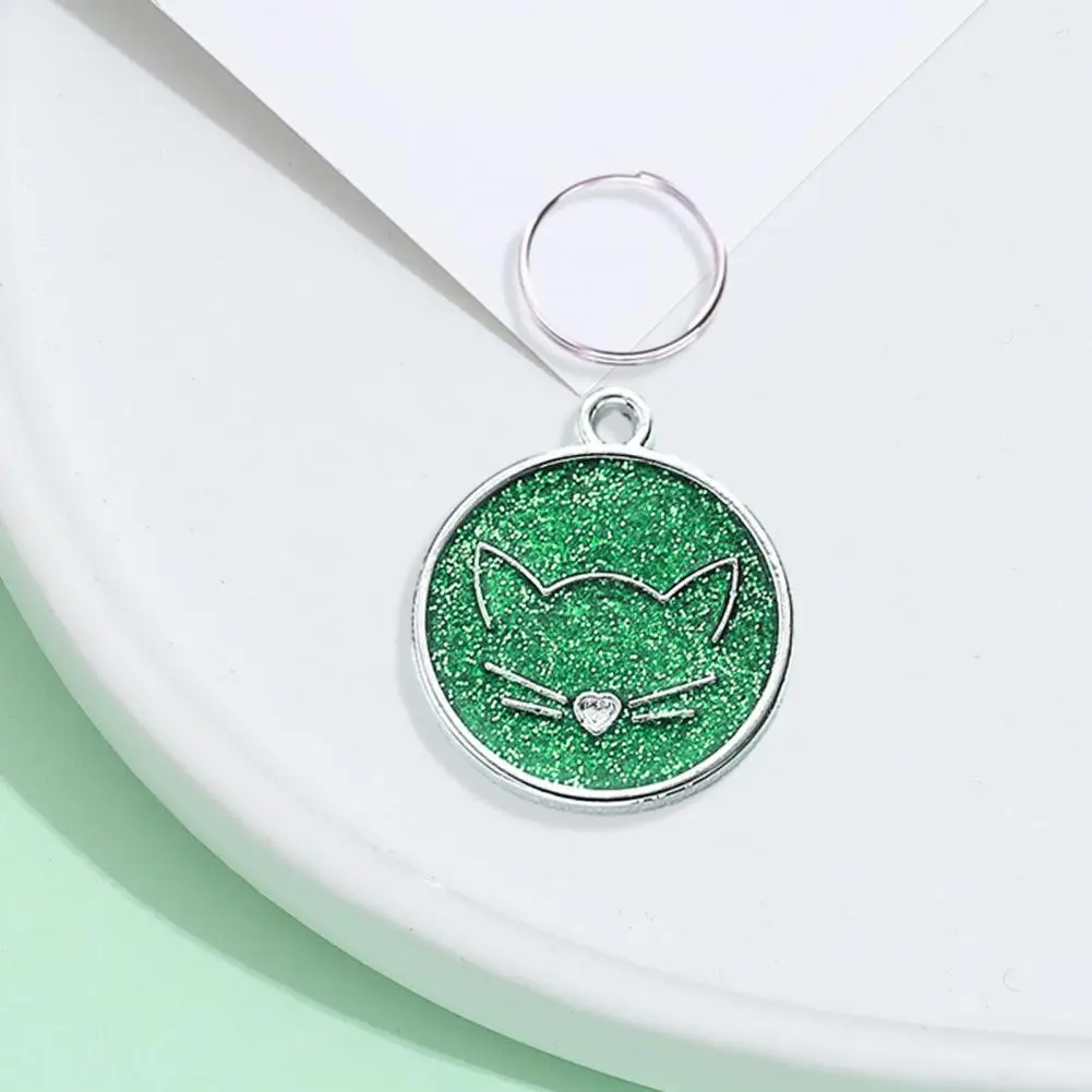 

Pet Id Tag Engraved Pet Collar Tags Durable Dog Cat Id Tags with Eye-catching Patterns Nameplates for Puppy Kitten Supplies Dog