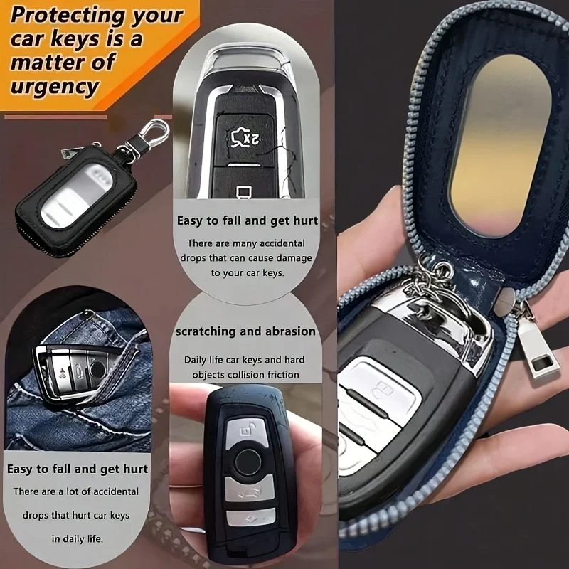 Premium PU Leather Key Holder Pouch