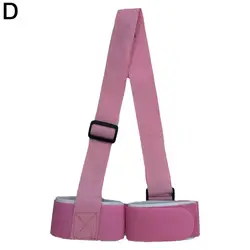 Black Nylon Adjustable Ski Strap with Shoulder and Hand Carry Options (Pink)