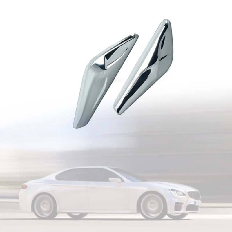 

Left/Right Chrome- Front Side Panel Finisher Trim Automotives Accessories