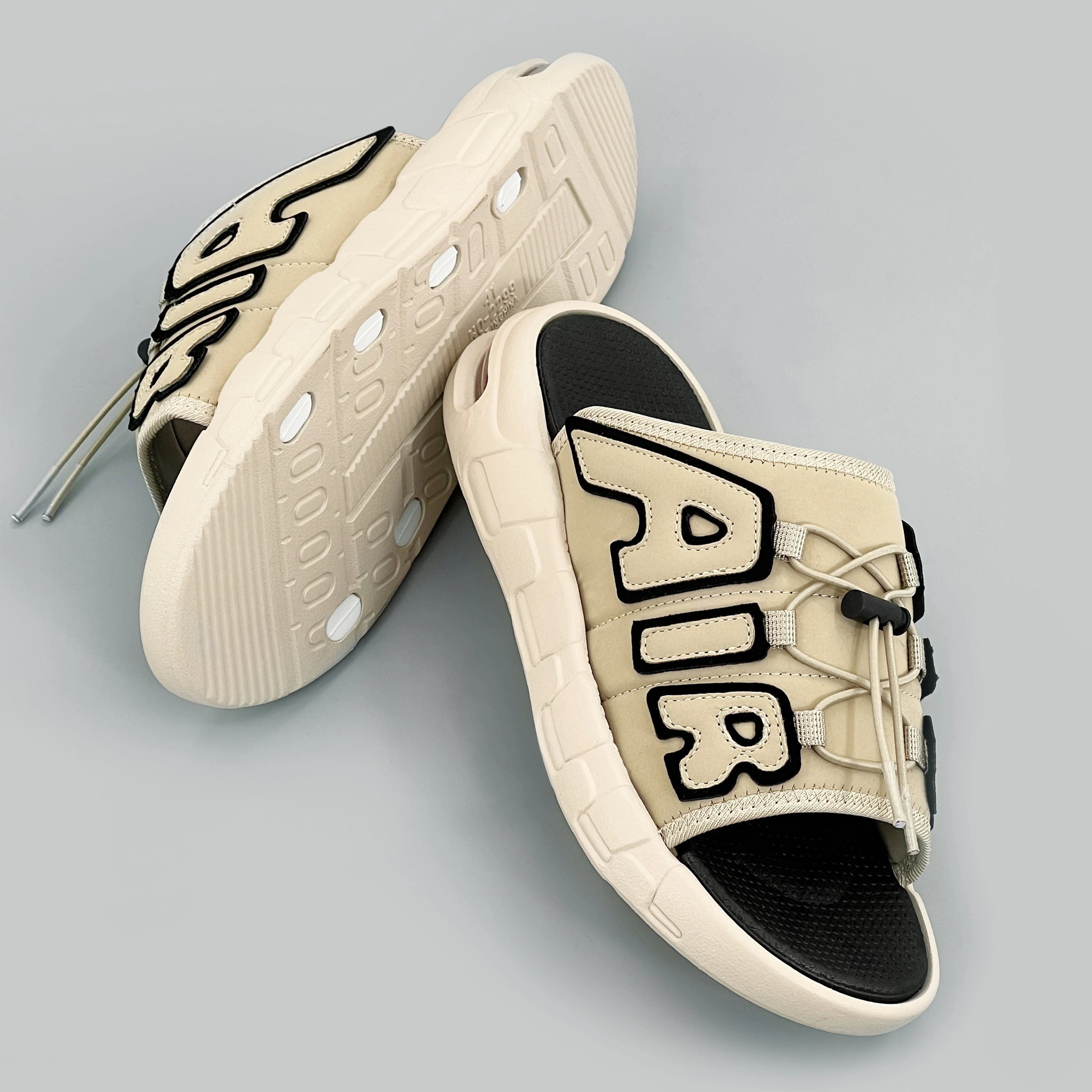 Big Fat Size 49 Oversized Men's Open-Toe Sandals Trendy Graffiti Style Men's Casual Sports Slippers Outdoor Breathable Sandals