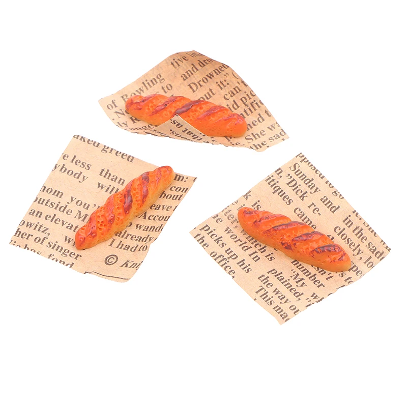 

1:12 Dollhouse Baguette Model Simulation Miniature Bread Ornaments Dollhouse Kitchen Decoration
