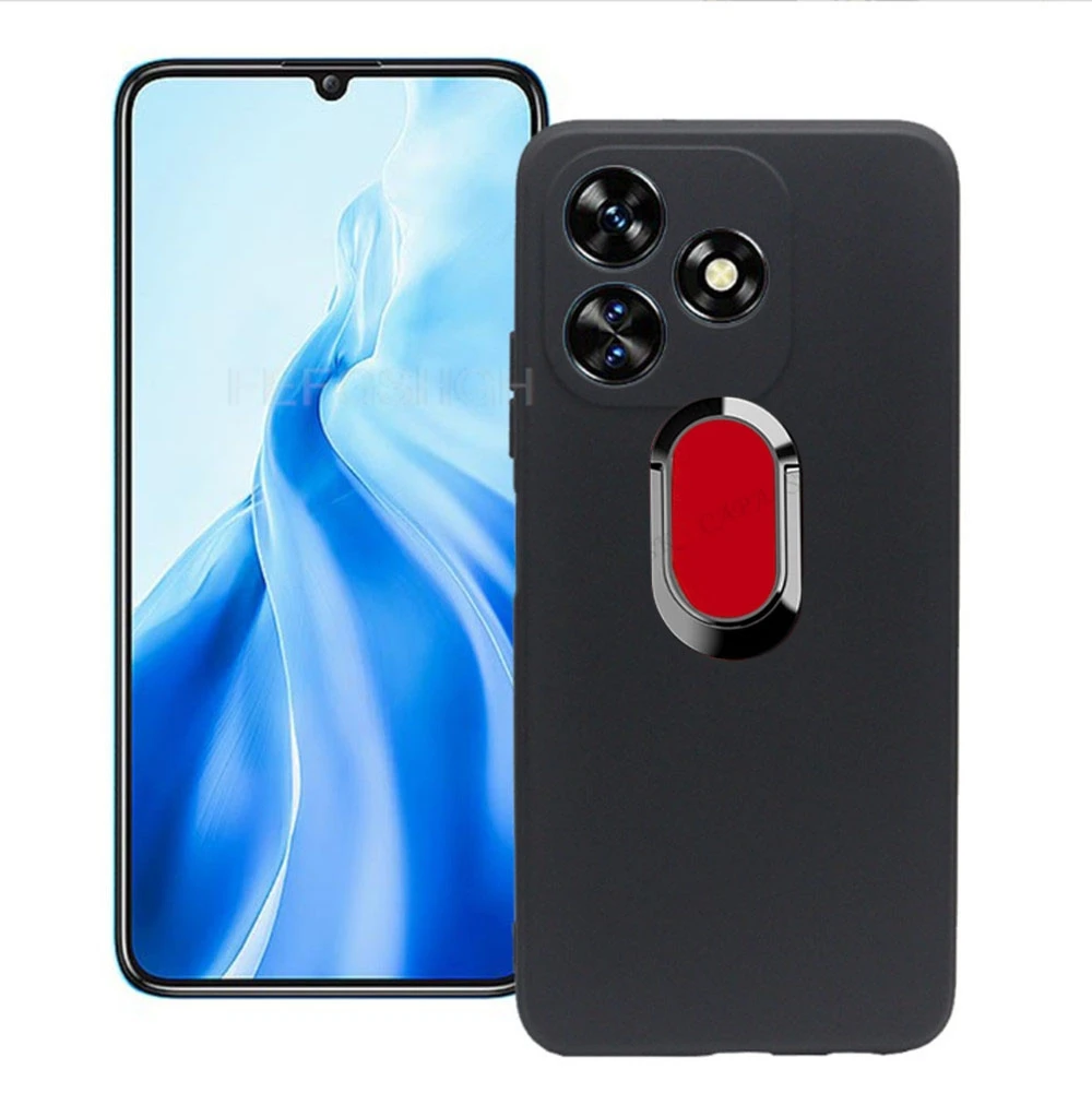 For Blackview Wave 8C 6.56"BlackviewWave8C Wave8C 8 Wave8 Back Ring Holder Bracket Phone Case Smartphone TPU Soft Silicone Cover 3