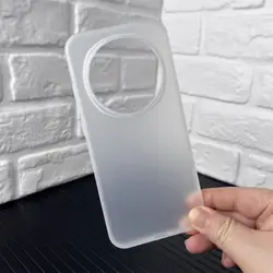 Cover per telefono trasparente opaco sottile - Custodia posteriore leggera e alla moda