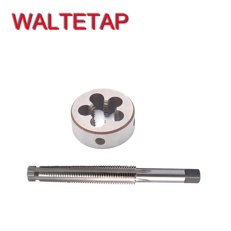 WALTETAP 오른쪽 사다리꼴 탭 및 다이 세트, TR 8, 10, 12, 14, 16, X1.5, X2, X3, X4 나사, T R 탭, 라운드 스레딩 다이, 1 세트
