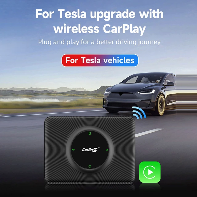 Carlinkit T2C Carplay Wireless Box WiFi Bluetooth Adapter For Tesla Model.  2.4G+5Ghz OTA Online Upgrade Apple CarPlay Dongle - AliExpress