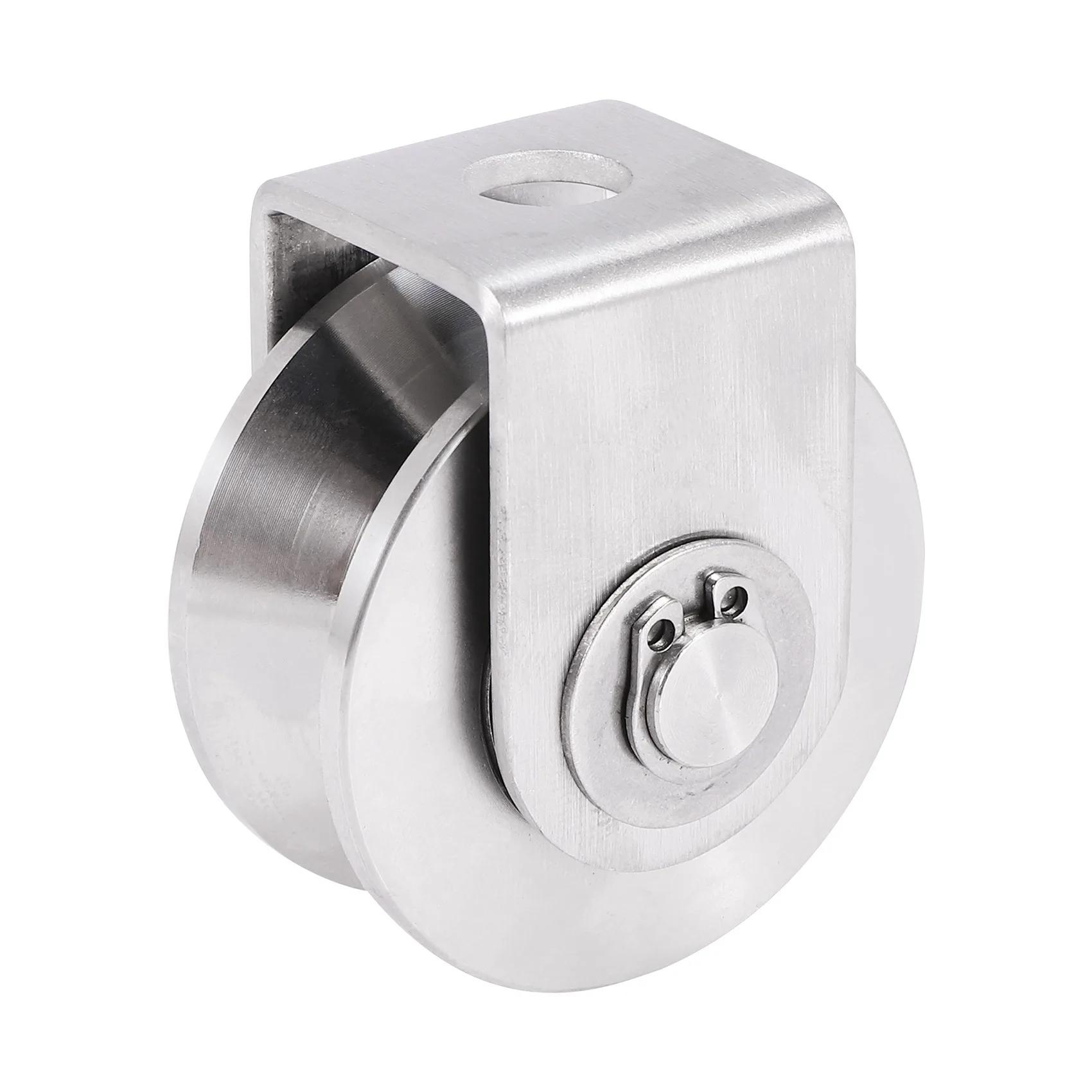 

2 Inch V Type Pulley Roller 304 Stainless Steel Sliding Gate Roller Wheel Bearing for Material Handling and Moving