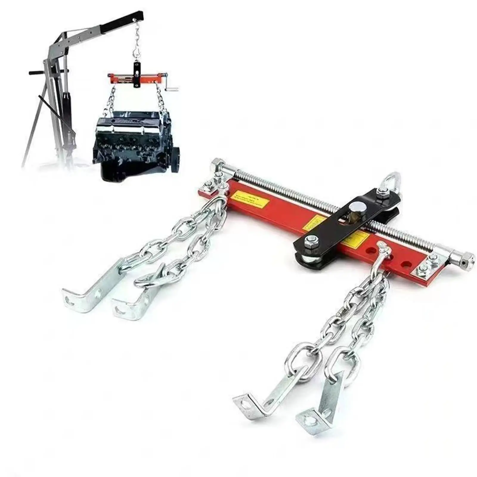 Engine Hoist Shop Crane Accessory,Cherry Picker Engine Supply Loading Balancer with 3 Position Load Leveler for Garage Trucks