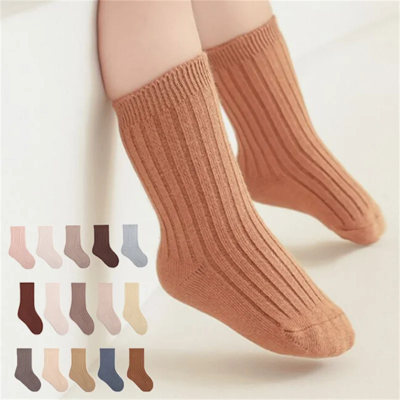 

Lawadka 0-5Years 5Pairs/set Baby Girls Boys Socks Cotton Soft Children's Socks Korean Style Spring Autumn Socks For Girls Boys